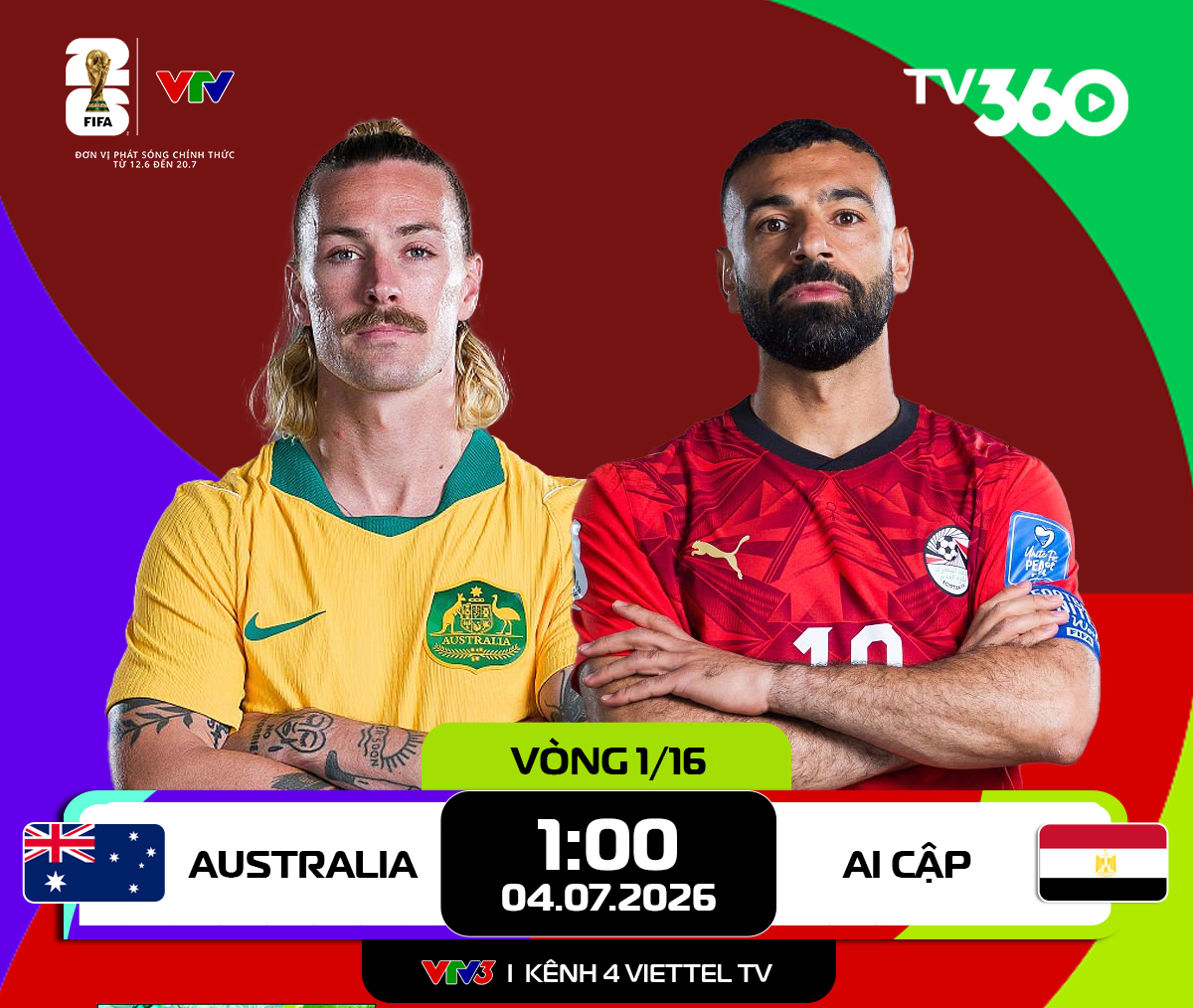 Nhận định Australia và Ai Cập (vòng 1/16 World Cup 2026): Cân tài cân sức

